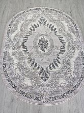 Круглый ковер PALERMO F290 DARK GRAY Овал