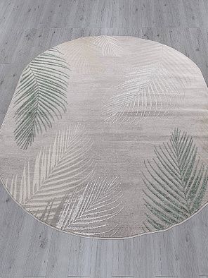 Ковер LIMAN-A F167 GRAY-D.GREEN Овал