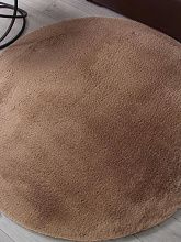 Круглый ковер в гостиную RABBIT LUXE PX2001 CAMEL Круг