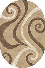 Ковер MEGA CARVING D262 LIGHT BEIGE Овал