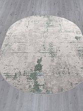 Овальный ковер зеленый LIMAN F169 CREAM-D.GREEN Овал