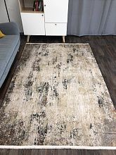 Ковер из бамбукового шелка DOKU 9347B GREY / BROWN