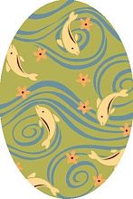 Ковер детский Fryz-N Tillage lemon овал