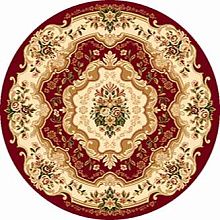 Круглый ковер красный VALENCIA d017 RED Круг