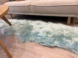 Ворсистый овчина двухшкурная BLUE 02SS 8006