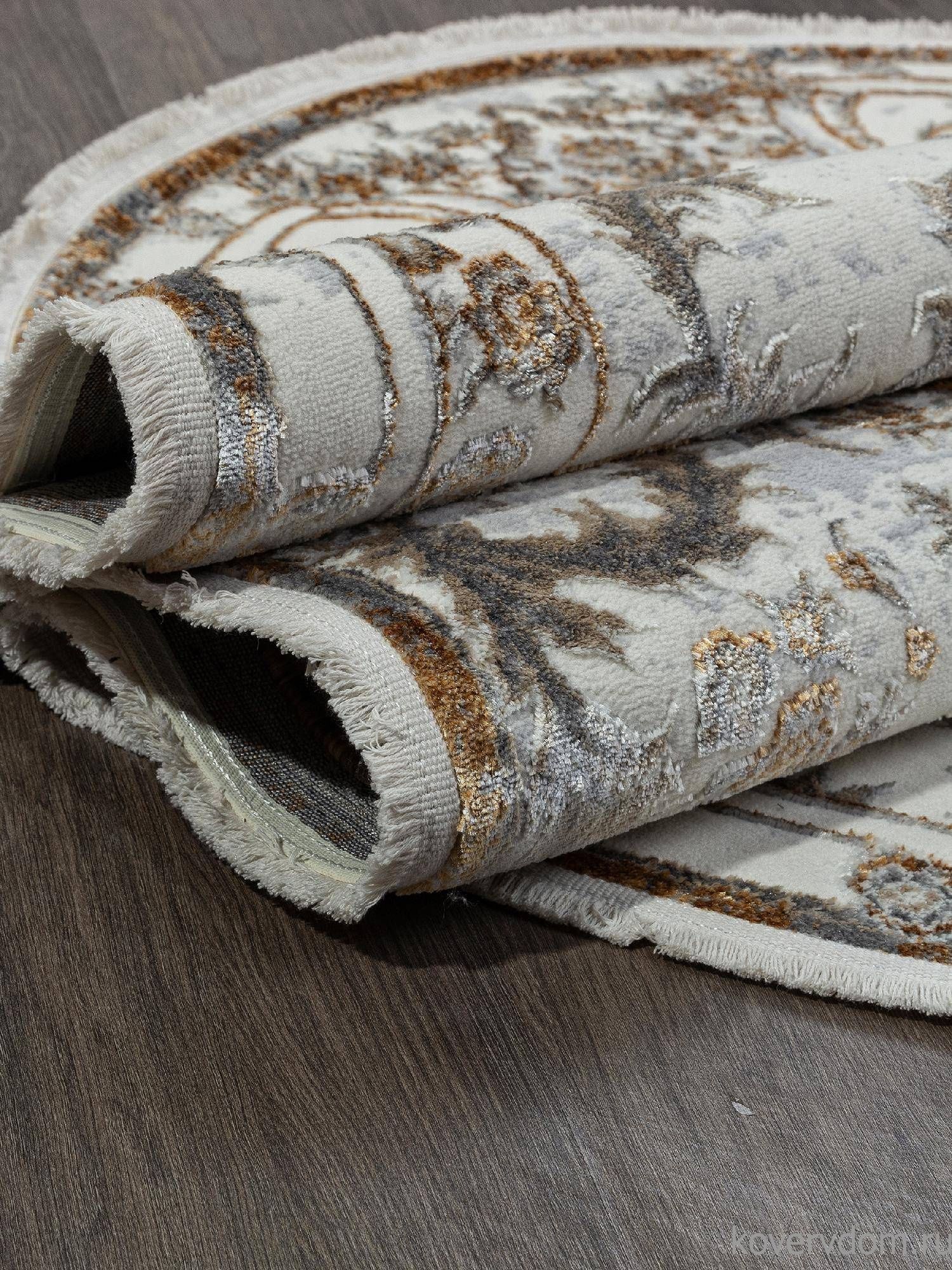 Ковер SAHARA-A 00765A GOLD FDY / CREAM HB Овал