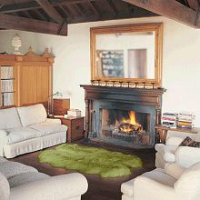 Овчина высокоплотная (накидка/ковер Bowron) ЧЕТВЕРНАЯ луг