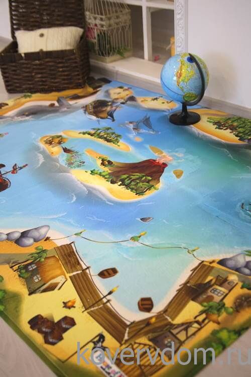 Детский развивающий 3D ковер Пираты Карибского Моря 86022