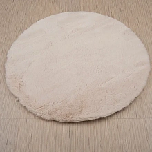 Ковер из искусственного меха Krolik 1000A T2408_BEIGE круг