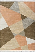 Ковер с геометрическим рисунком из вискозы Livante 27977 2929