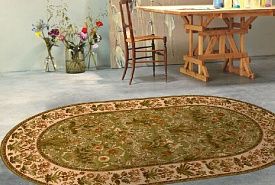 Овальный ковер из шерсти ISFAHAN Olandia olive ОВАЛ