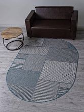 Овальный ковер голубой KAIR S139 BLUE Овал