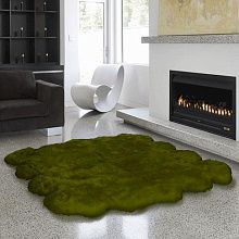 Овчина высокоплотная (накидка/ковер Bowron) ВОСЬМЕРНАЯ мох