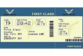 Пушистый детский коврик Билетик на самолет