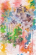 Шерстяной ковер Erdenet Hunnu R Цветы 6A1883 175