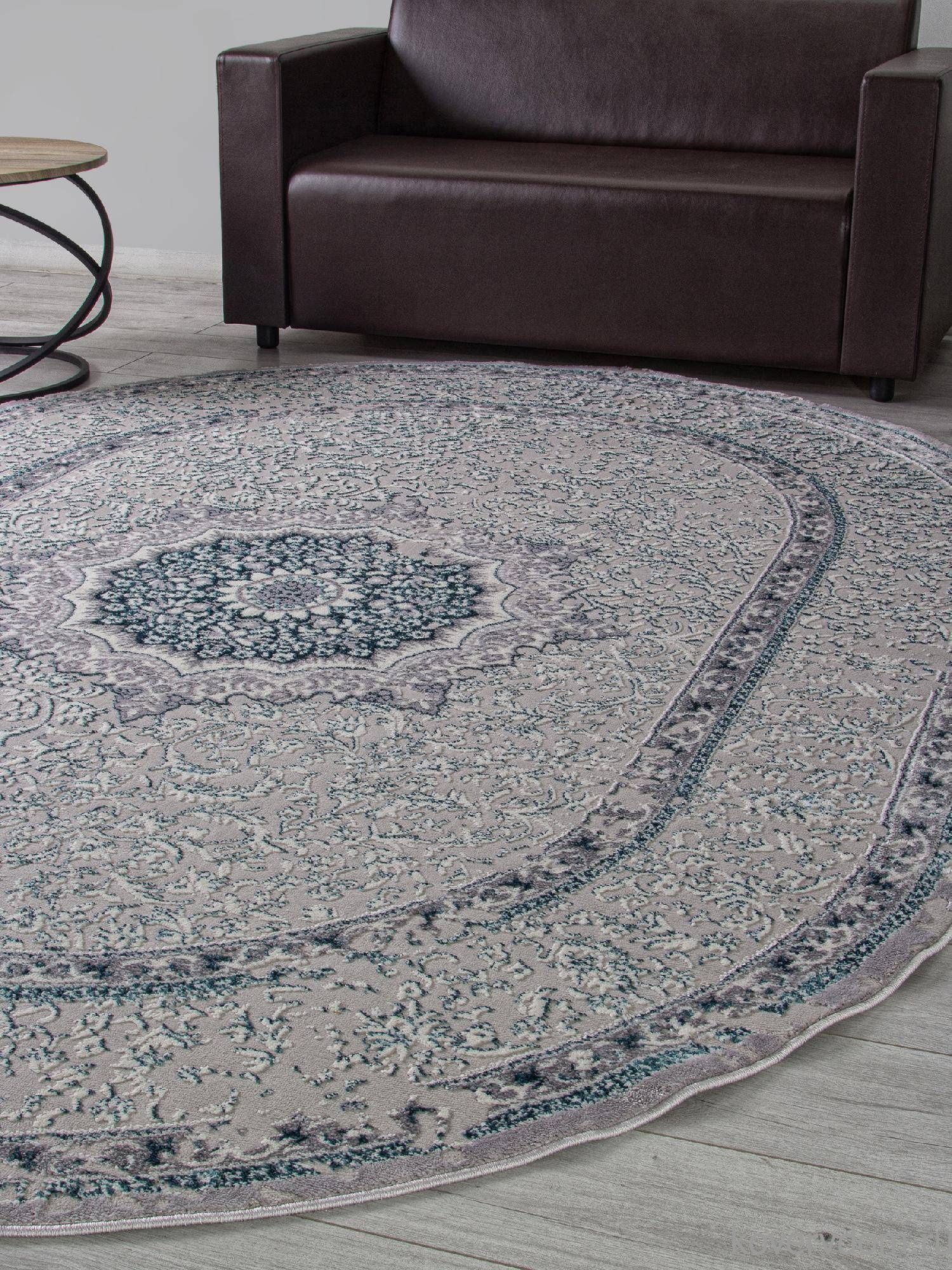 Ковер PALERMO F294 GRAY Овал