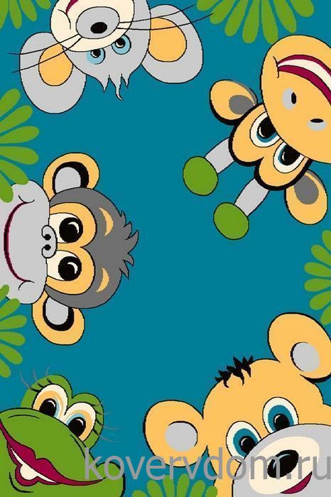 Ковер детский FUNKY TOP Tig emerald