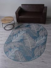 Овальный ковер голубой KAIR S132 BLUE Овал