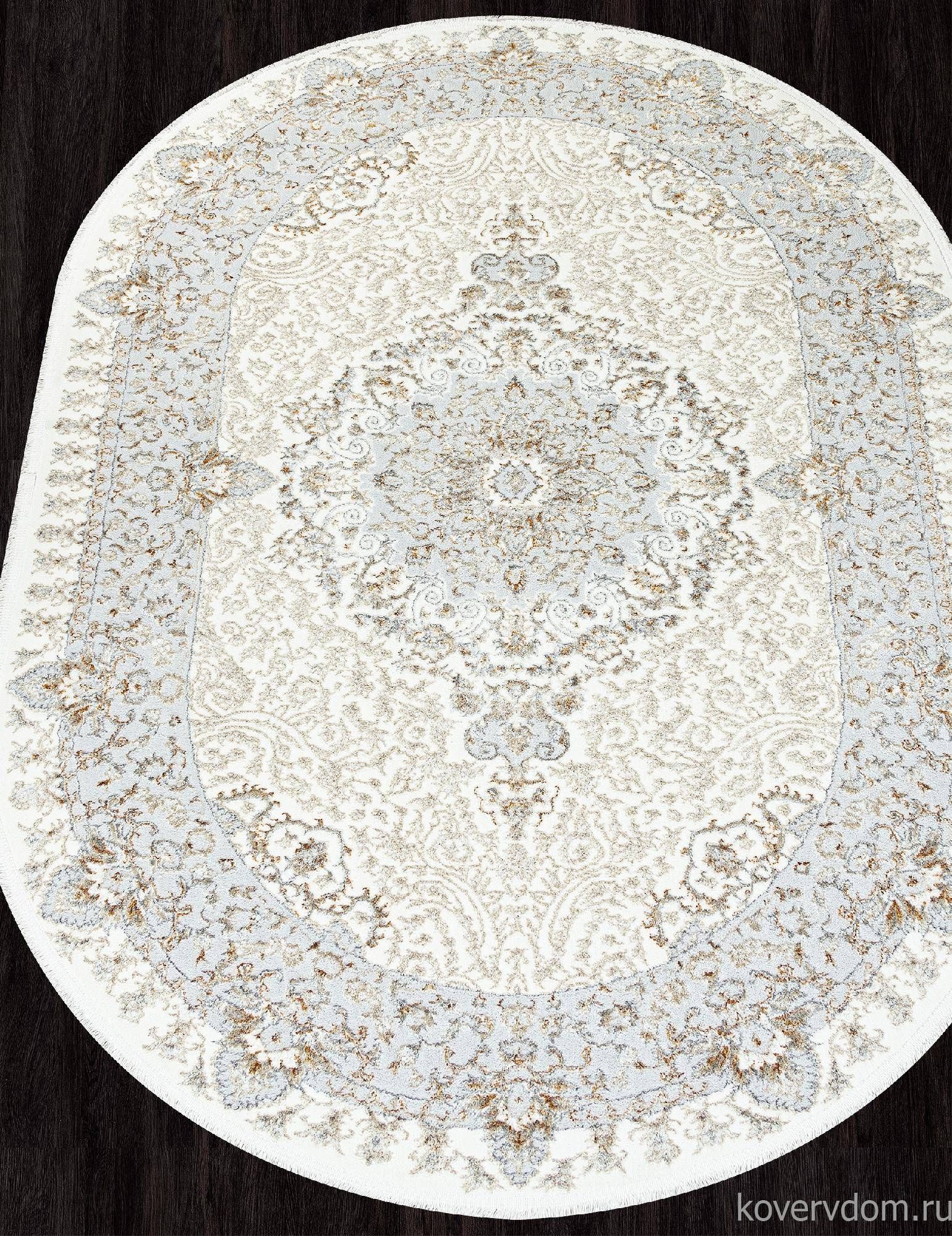 Ковер SAHARA-A 06066A CREAM FDY / CREAM HB Овал