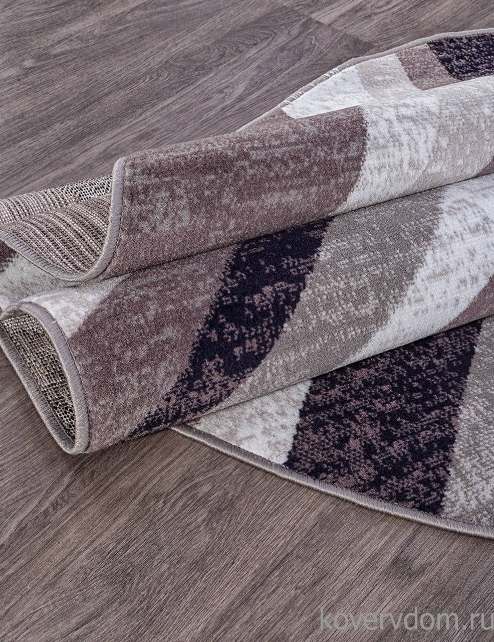 Ковер SILVER d234 GRAY-PURPLE Овал