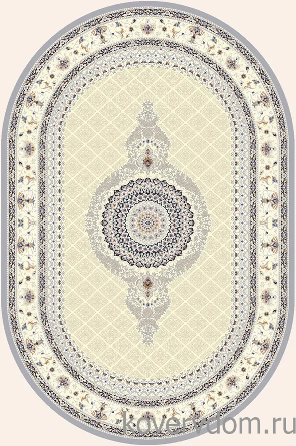 Ковер Amira 4836A L.Grey-L.Grey Овал