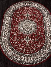 Классический ковер красный GAVANA D411 RED Овал