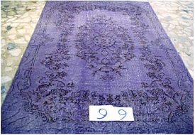 Ковер синий ручной работы Vintage Look at Me C-99