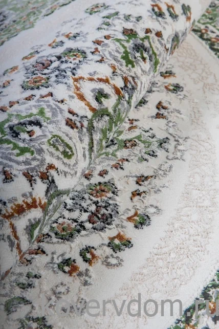 Ковер Amira 4923A D.Blue-L.Grey (зелёный) Круг