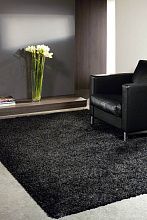 Ковер черный шегги TWILIGHT 39001 3333