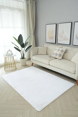Ковер из искусственного меха RABBIT-A PX2000 WHITE
