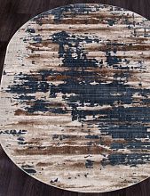 Ковер STAR P0394 M.L.BEIGE / D.BLUE Овал