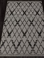 Ковер на кухню серый-циновка KAIR S135 BLACK-GRAY