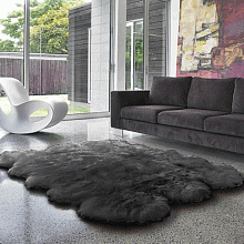 Овчина высокоплотная (накидка/ковер Bowron) ШЕСТЕРНАЯ сталь