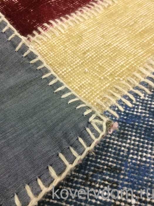 Ковер винтажный ручной работы Британский флаг Vintage Flag Patchwork 230315