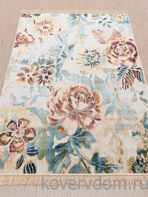 Ковер из вискозы и хлопка с цветами Royal Palace 14006 6121