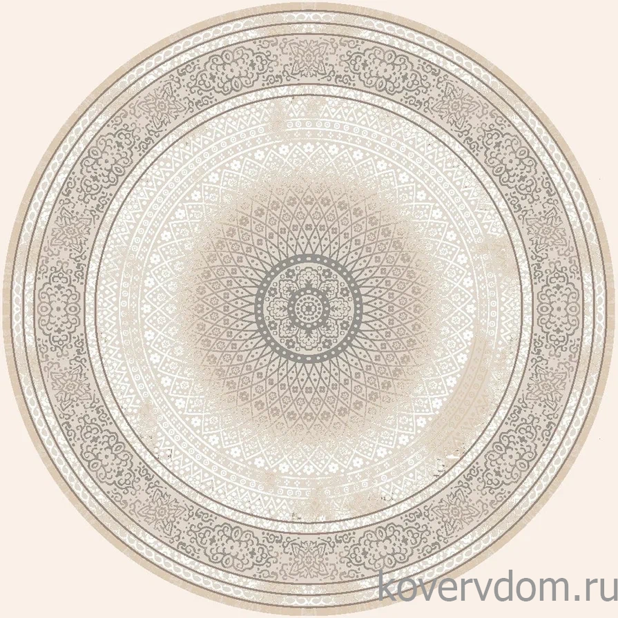 Ковер Palma 4890A D.Grey-D.Grey Круг