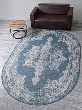 Овальный ковер голубой KAIR S129 BLUE Овал