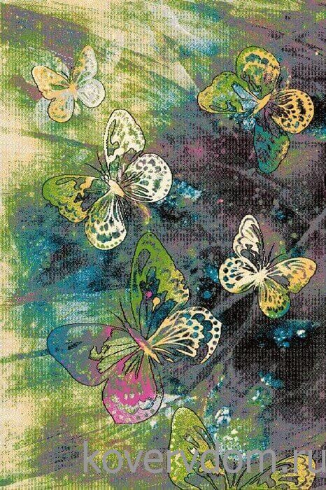 Ковер детский Бабочки FUNKY TOP FRU graphite