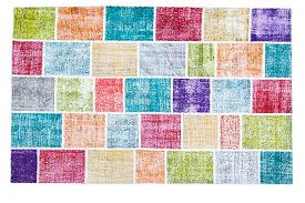 Винтажный ковер Zadeh пэчворк ручной работы Vintage Look at Me P-7292