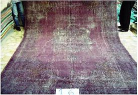 Ковер синий ручной работы Vintage Look at Me C-16