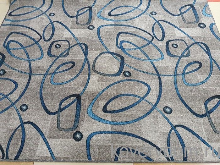 Ковер-палас  АБСТРАКЦИЯ 980-47 серо-синий 