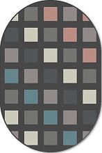 Овальный ковер из Молдовы рельефный SOHO 1994-16844 ОВАЛ