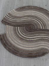 Современный круглый ковер SAFIR 00835C GREY / BROWN Круг