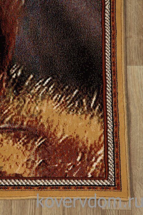 Шерстяной пейзажный ковер Hunnu 6S1299 82 олень