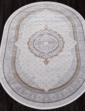 Ковер LISSABON-A SI001D GREY / GREY Овал