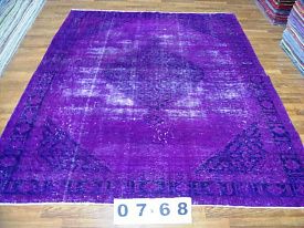 Ковер синий ручной работы Vintage Luxury C-768