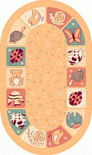 Детский ковер из Беларуси Ребятам о зверятах 41851-51 ОВАЛ