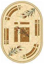 Ковер из Азии Премиум рельефный LILIA beige ОВАЛ