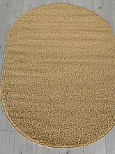 Пушистый однотонный ковер LANA T600 BEIGE 2 Овал