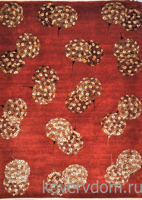 Ковер ручной работы из шелка и шерсти Silk-Wool CHA 28 Rust 